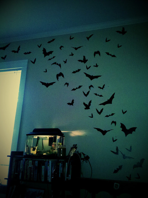 bat wall decor for kids room in halloween