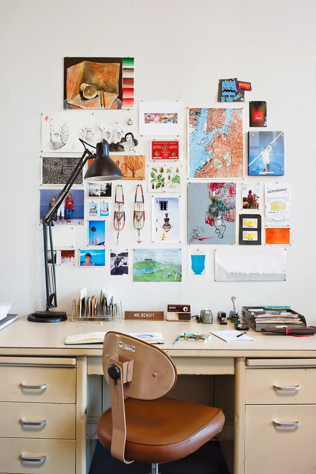 cool small space workspace wall design ideas