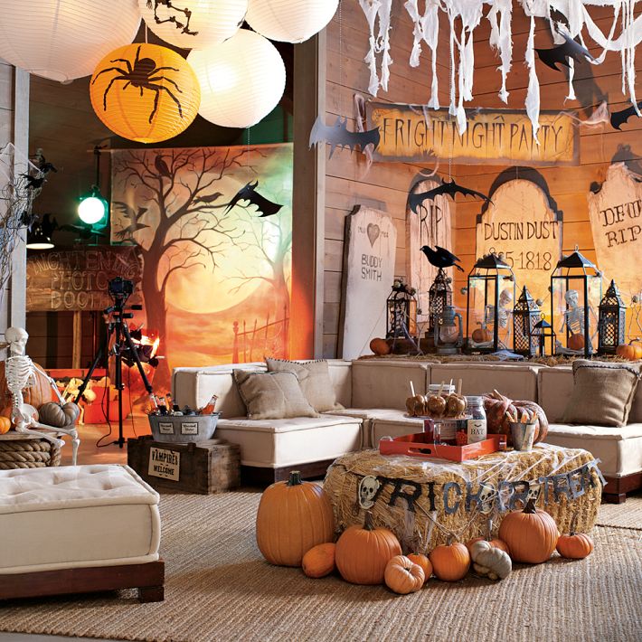 fantastic halloween decoration for living room