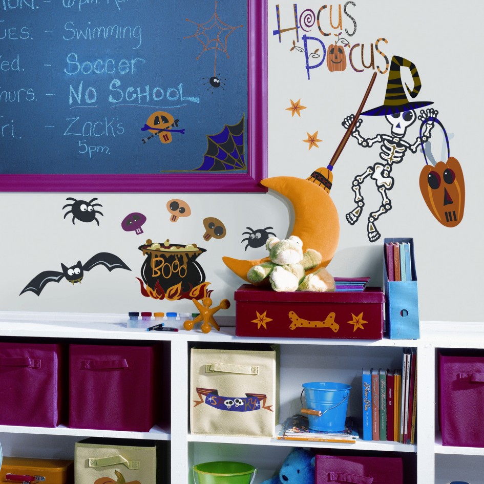 halloween wall decal pumpkin design kids room