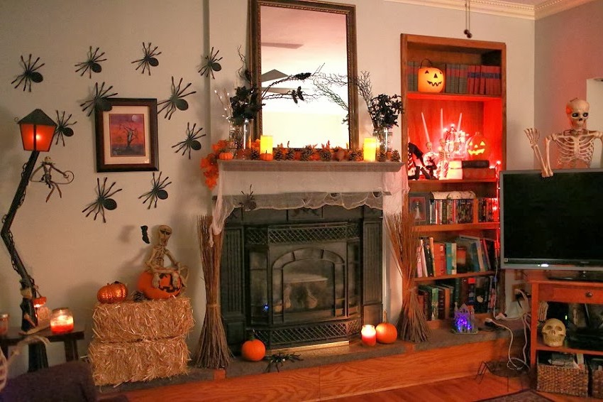 living room halloween decorations