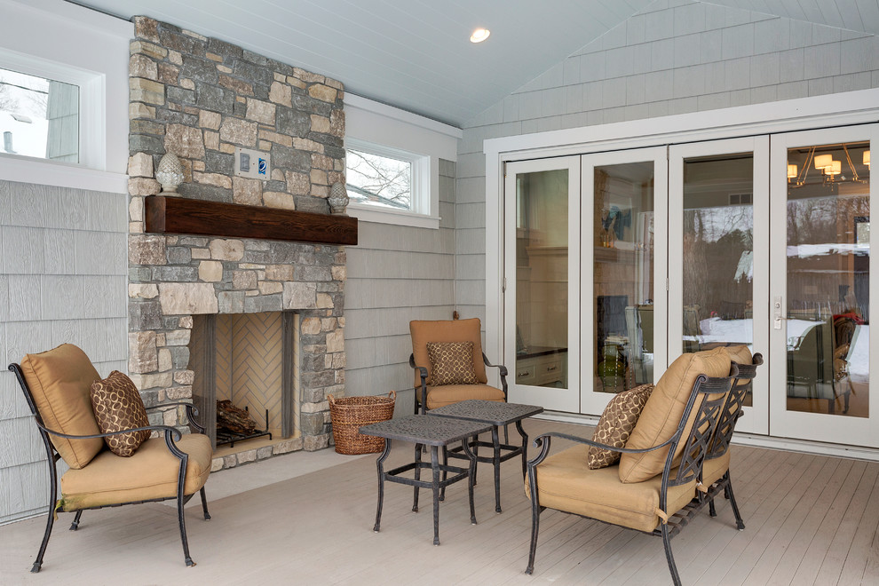 outdoor porch Cottage Home Design