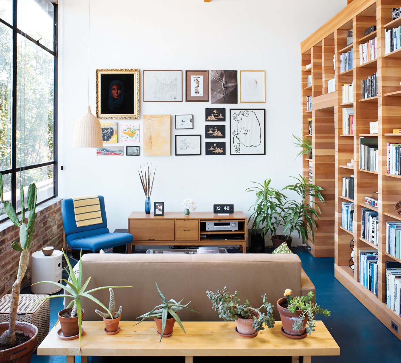 Wooden Cabin Storage Renovation In Living Room