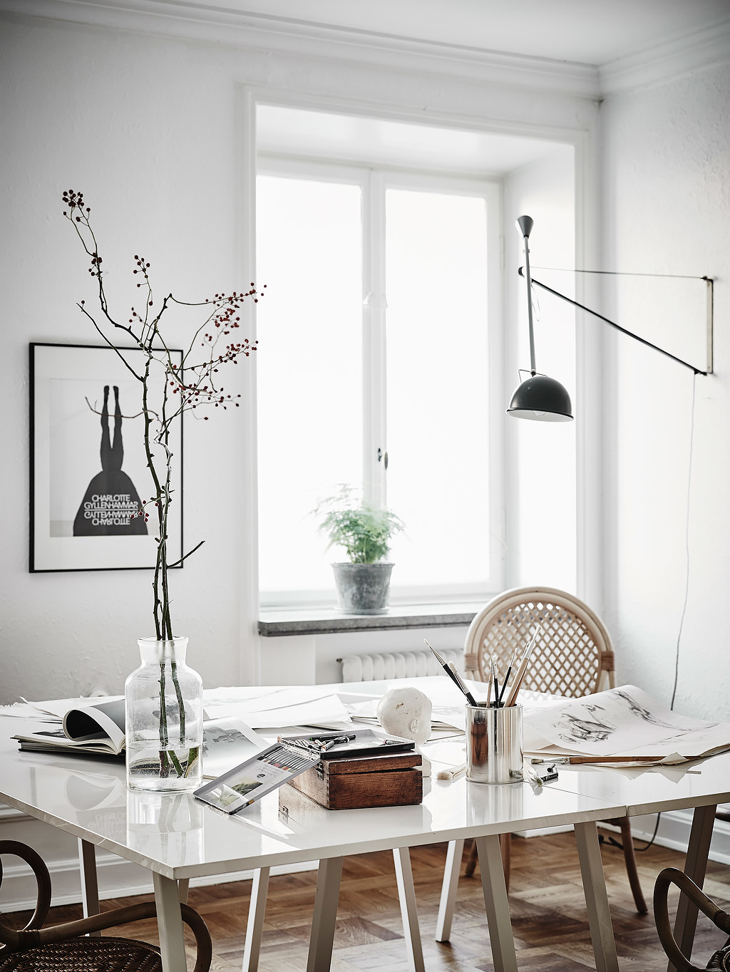 stunning swedish apartment in neutrals