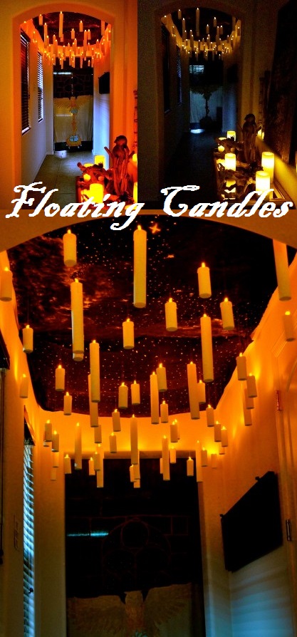 Floating Candles DIY Halloween Decorations
