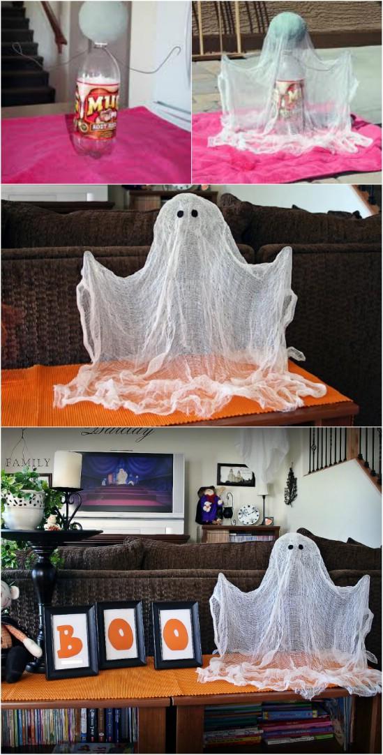 Floating Ghost DIY Halloween Decorations