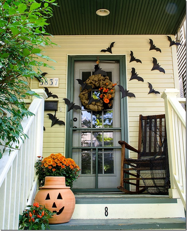 Halloween Decorations Front Porch on Door