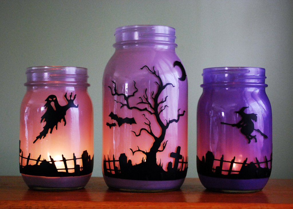 Halloween Decoration Mason Jars