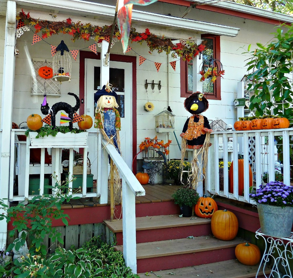 Halloween Fall Decorations Bunting Old Glory Cottage