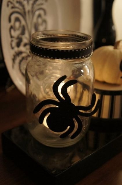 Mason Jar Halloween Decor