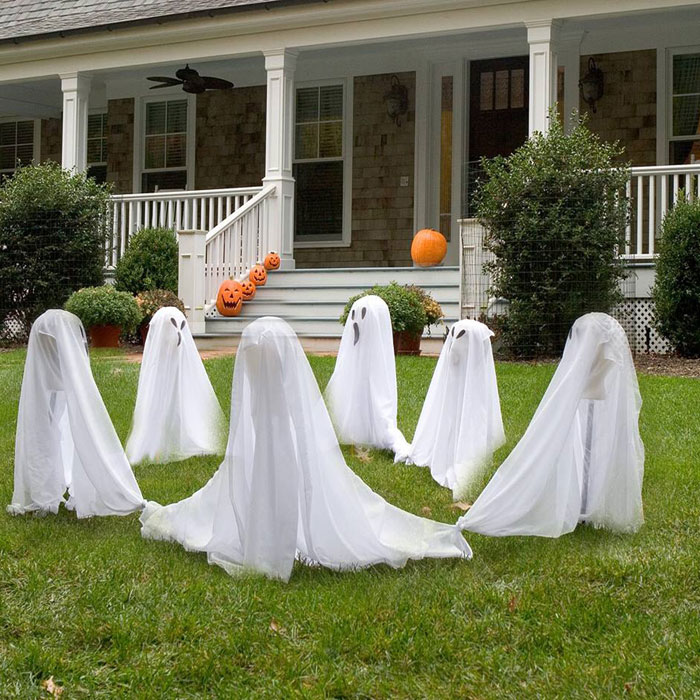 ghosts outdoor decor