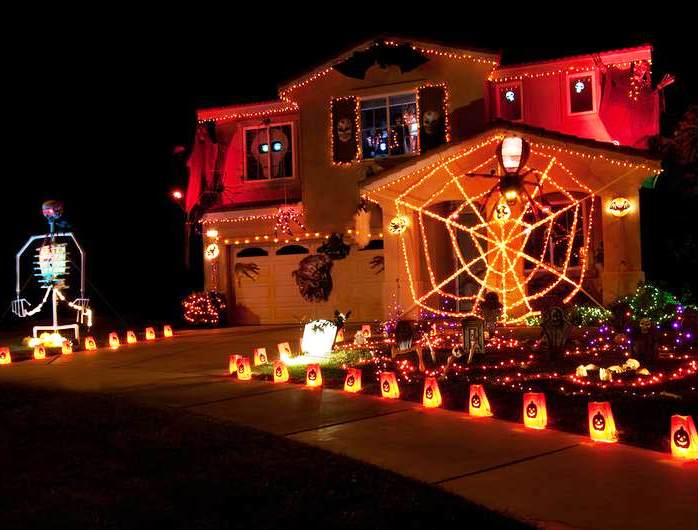 halloween lights house