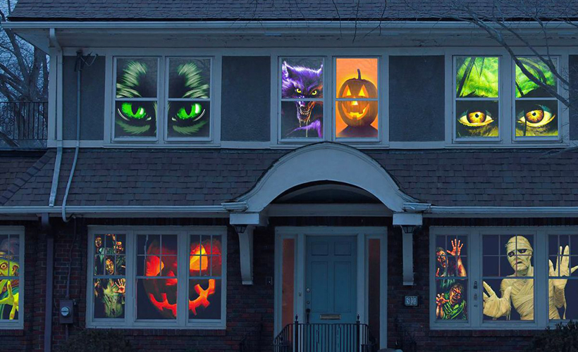 halloween window decorations