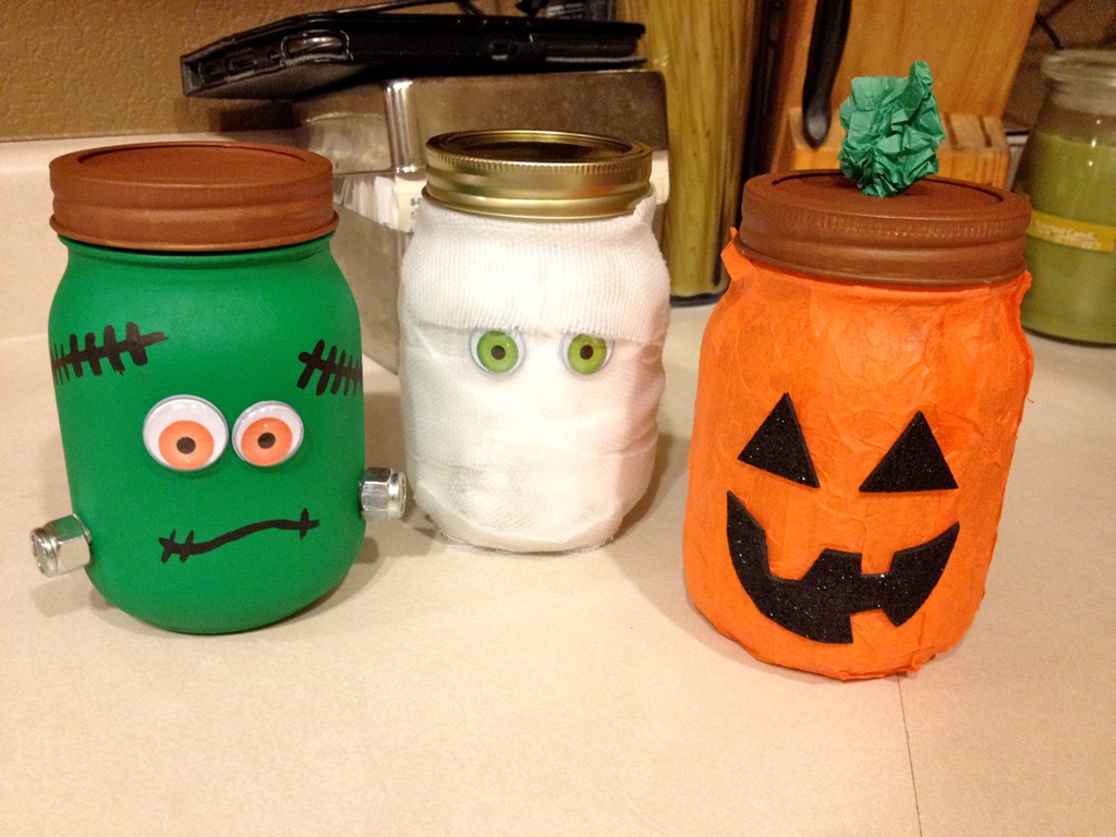 photo Halloween Decoration Mason Jars