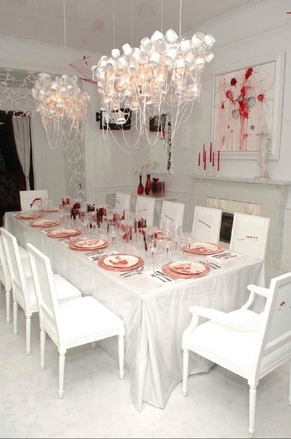 scary halloween dining table decorations