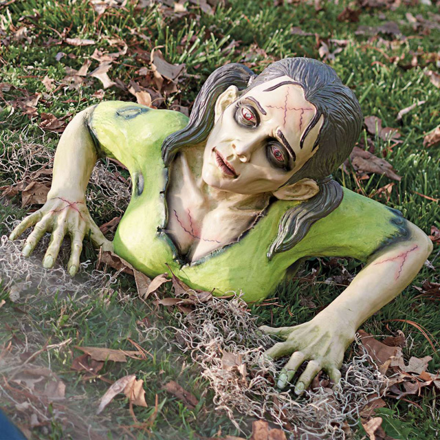zombie girl outdoor halloween decorations