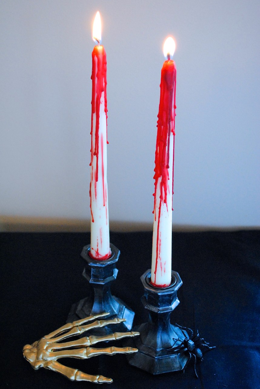 DIY bloody candles