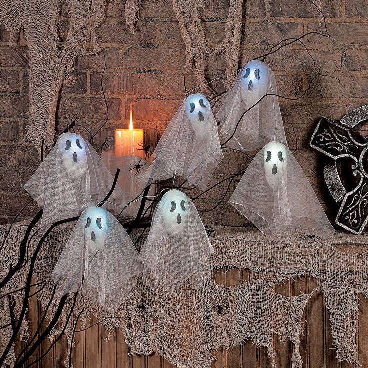 Ghost Halloween Lights Decorations