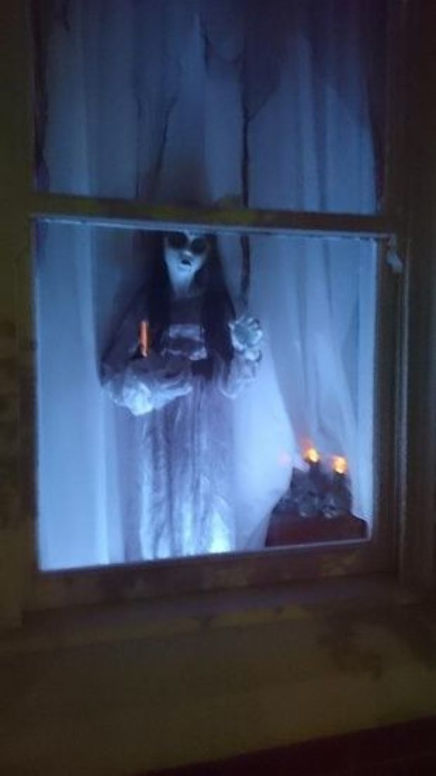 Ghost window halloween