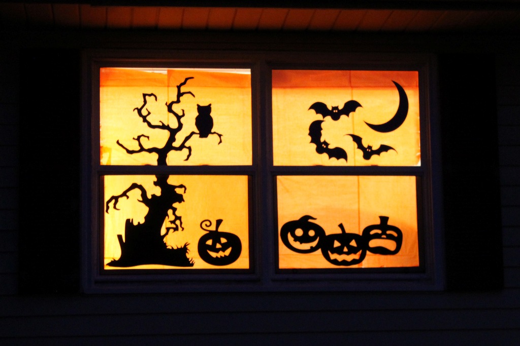 Halloween Silhouette Windows