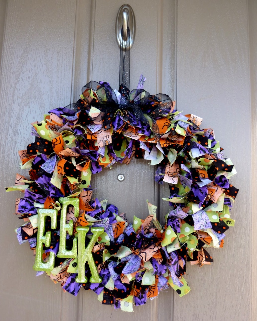 halloween rag wreaths
