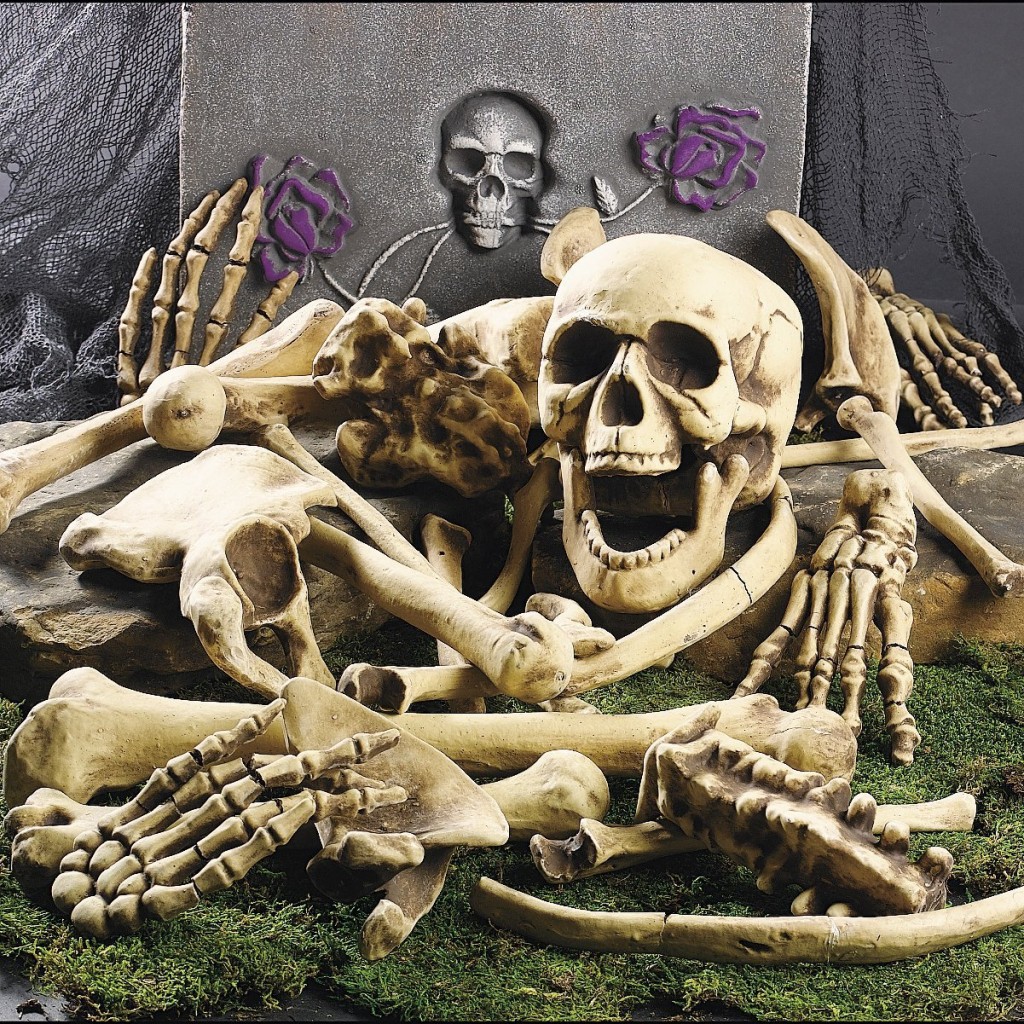 outdoor halloween skeleton decorations