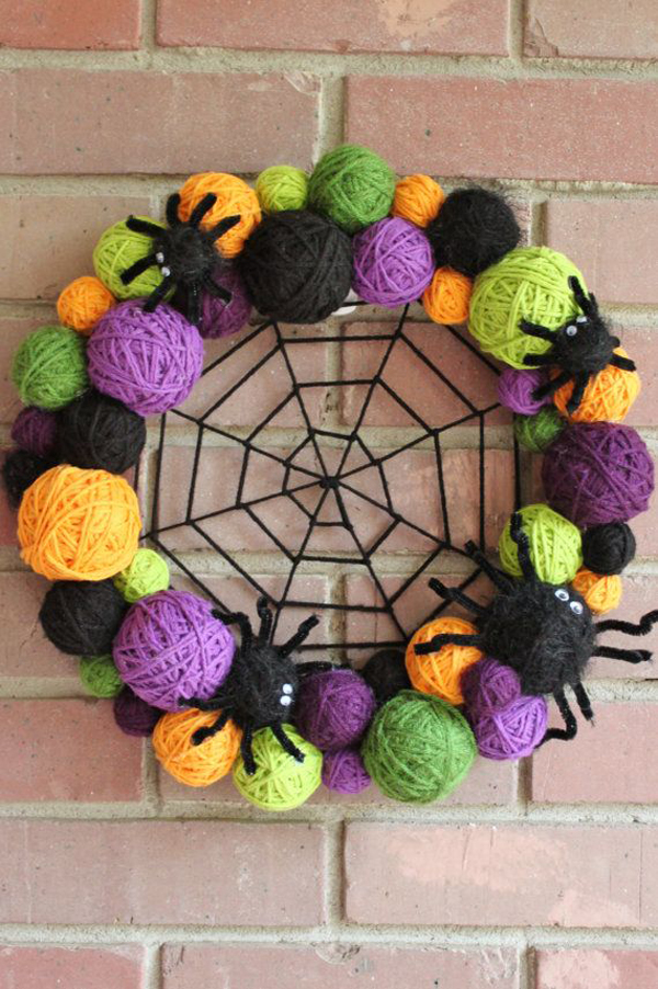 spider halloween wreaths