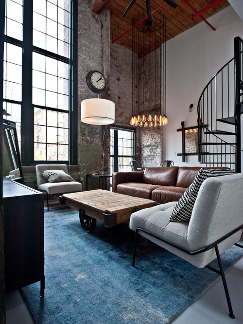 industrial interior design living room