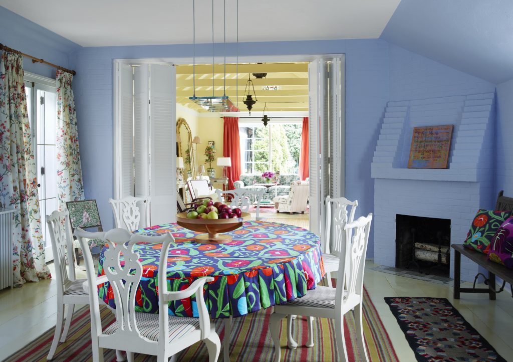 Formal Blue Paint Dining Room Sets