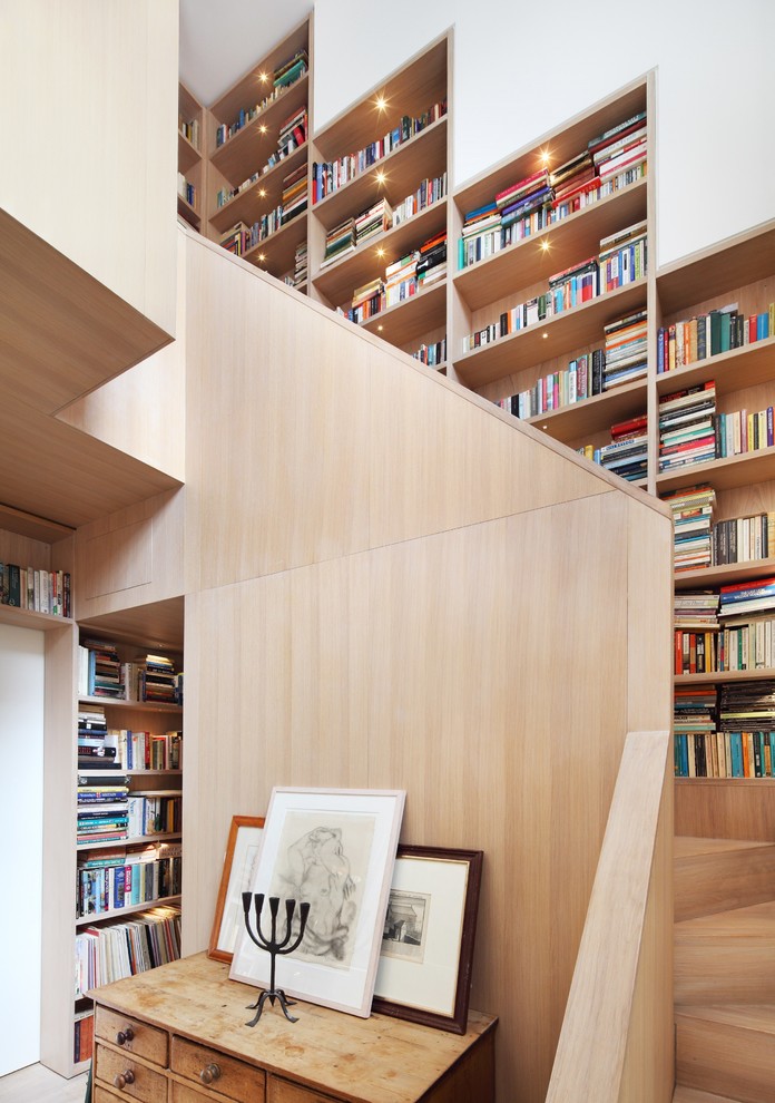 stairs book storage ideas