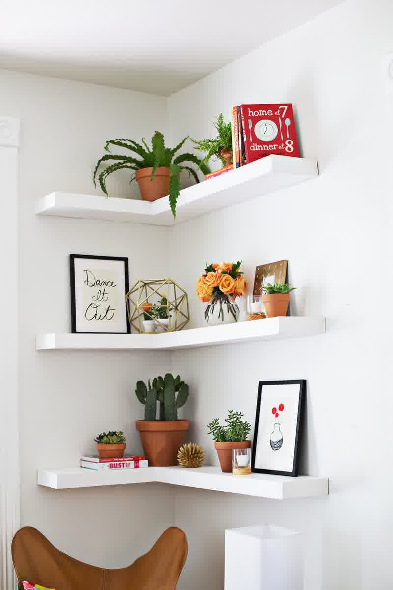 wall minimalist bookshelf