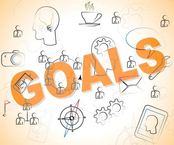 Business Goals Representing Inspiration Targets And Objectives