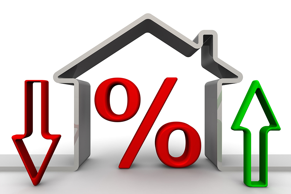40020741 – changes percent on mortgages. concept