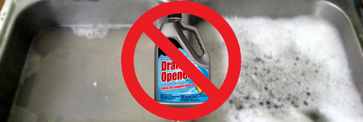 Liquid drain cleaners do not guarantee the best results