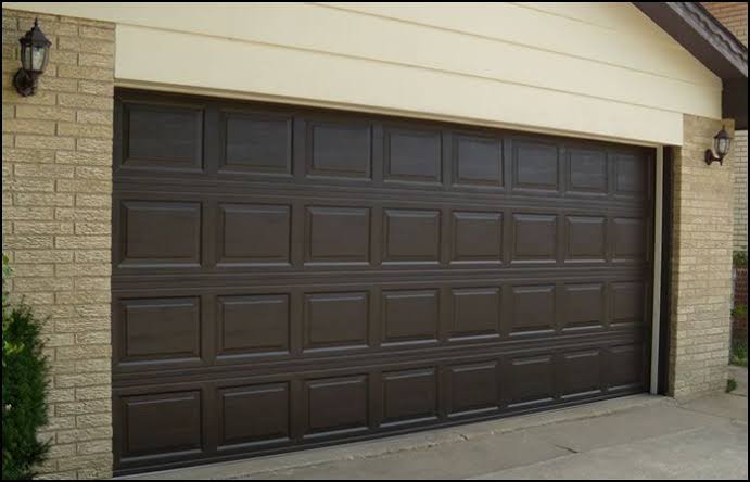 Have the garage doors painted brown
