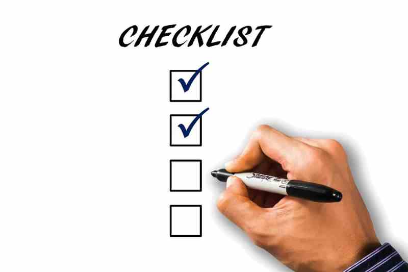 Make a Checklist