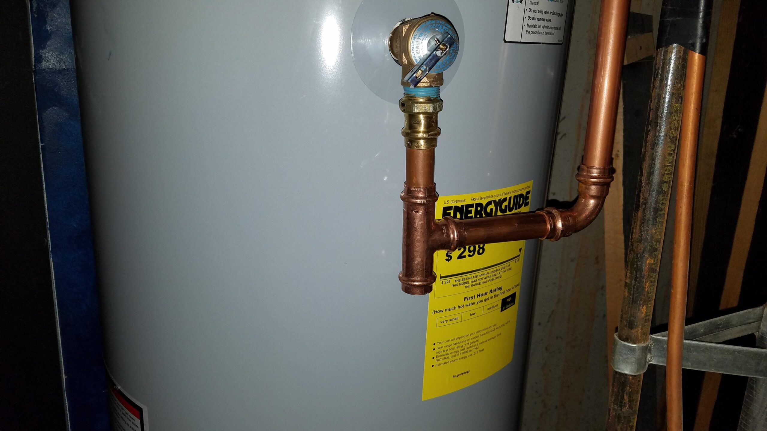 Where is the Water Heater Pressure Relief Valve