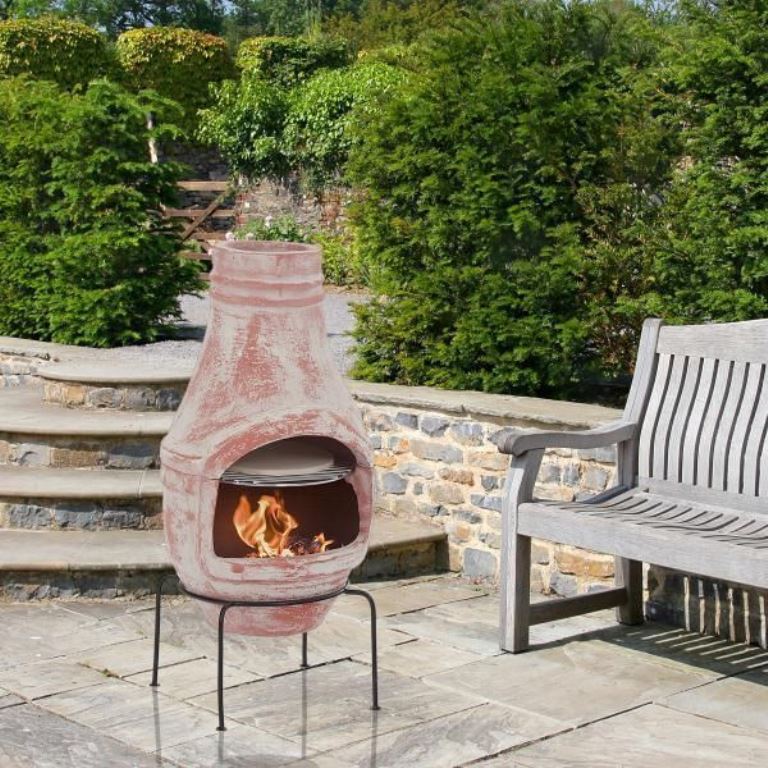 Patio heaters, fire pits, and pizza ovens