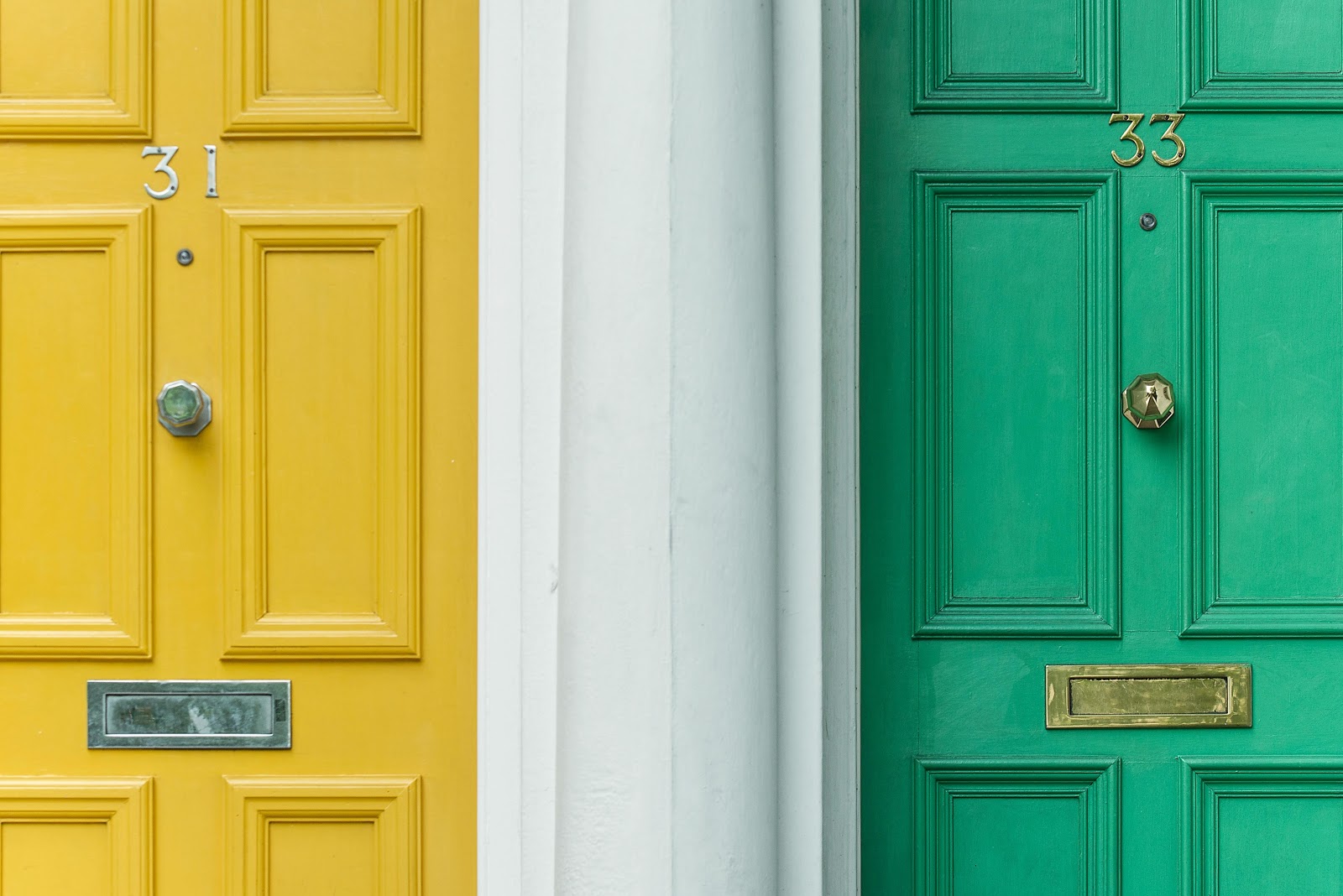 Add color to the front door