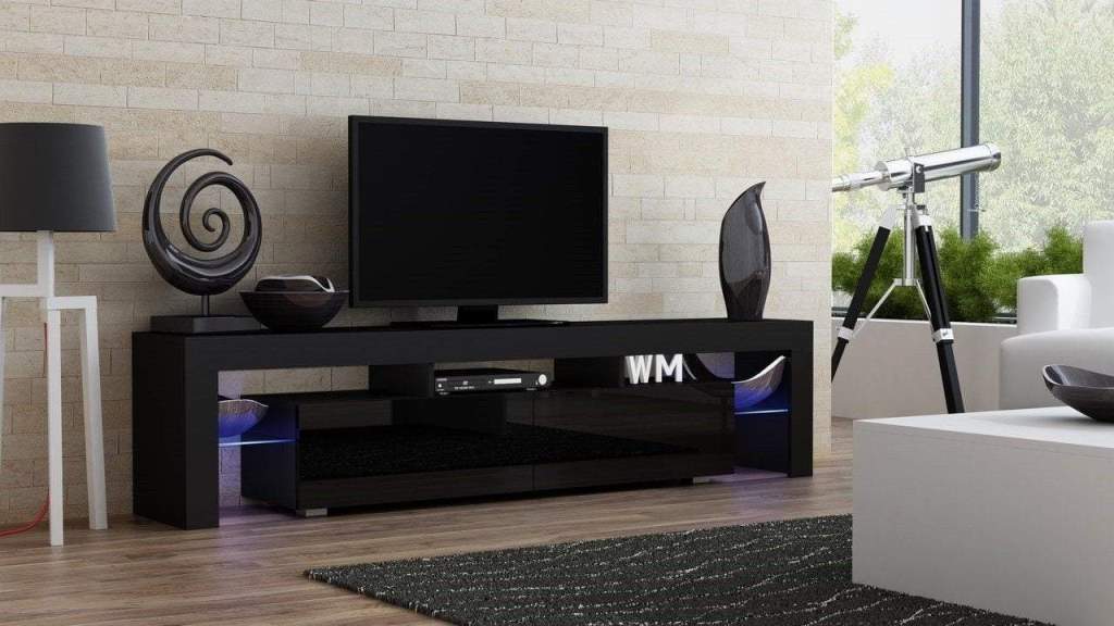 The significance of the placement of the TV stand