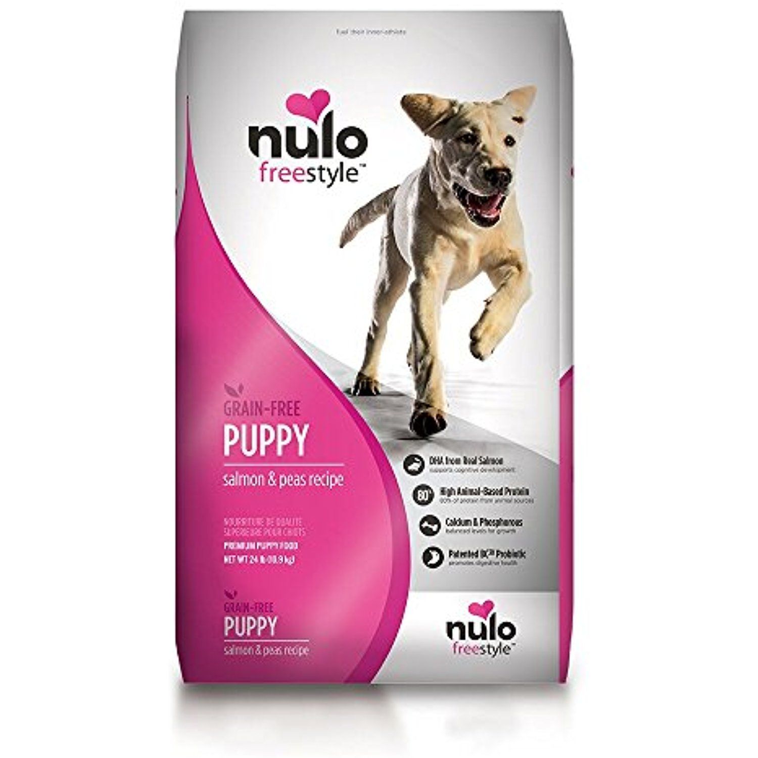 Nulo Freestyle dog food for bones, coat, and teeth development