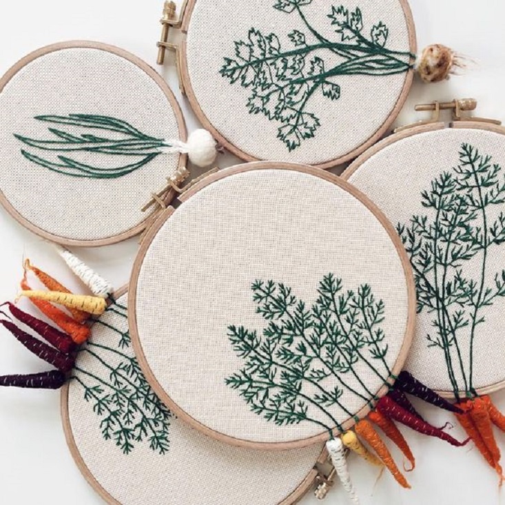 Veggie Embroidery Pattern