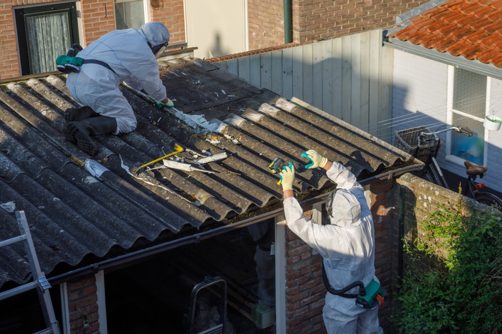 Professional asbestos removal.