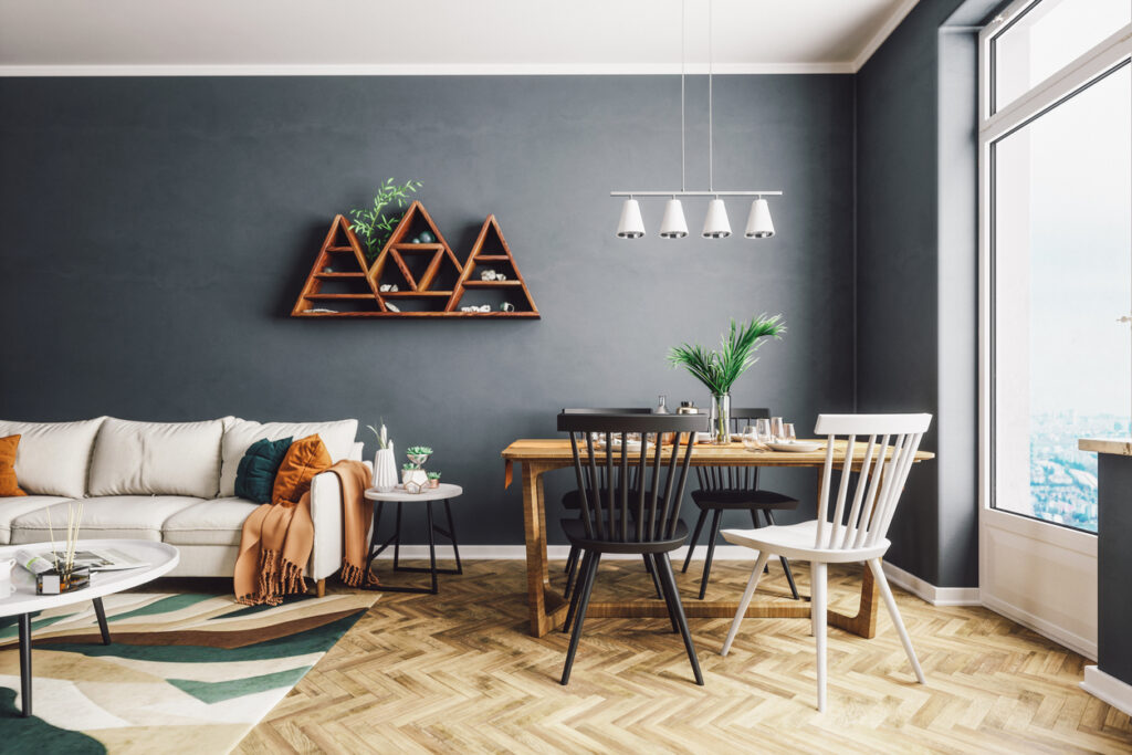 Scandinavian Style Living And Dining Room