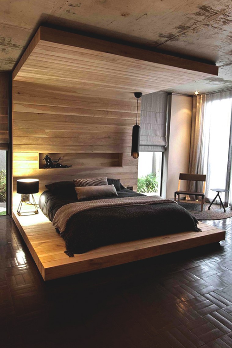 bedroom in neutral tones